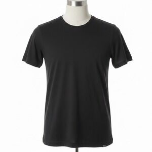Tomorrows Laundry Mens L Black Short Sleeve T Shirt Crew Neck Classic Essential
